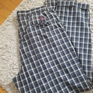 Plaid Polo pants.